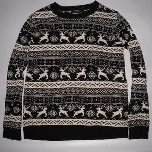 all black christmas sweater
